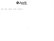 Tablet Screenshot of jyotifabrication.com